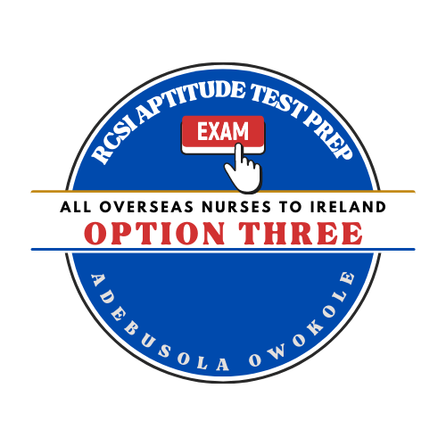 RCSI FNM Aptitude Test Preparatory Course Enrolment Overseas Nurses Mentoring Option Three